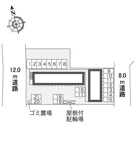 ★手数料０円★太田市新井町　月極駐車場（LP）